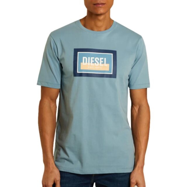 Diesel John T-Shirt Pebble Blue