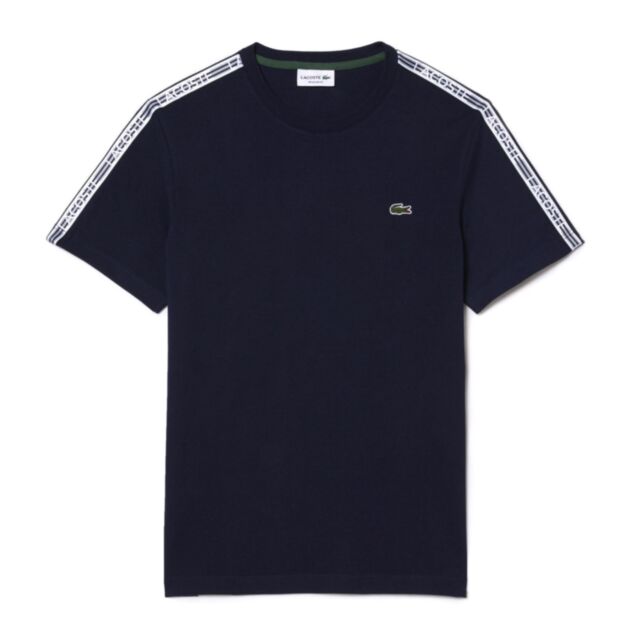 Lacoste Logo Tee In Navy Blue