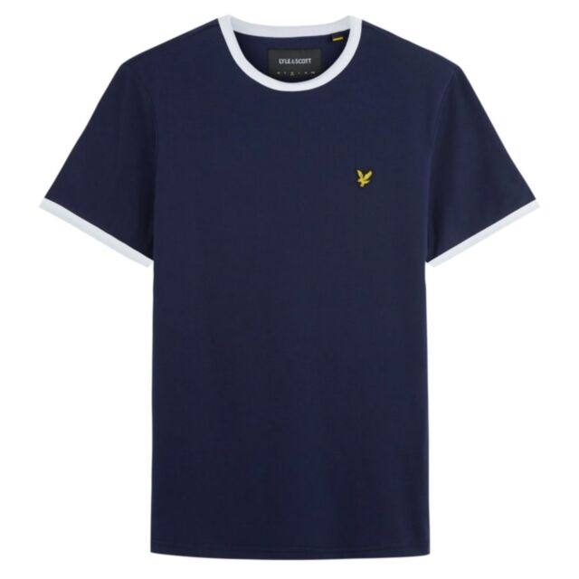 Lyle & Scott Ringer T-Shirt Navy White