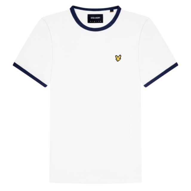 Lyle & Scott Ringer T-Shirt White Navy