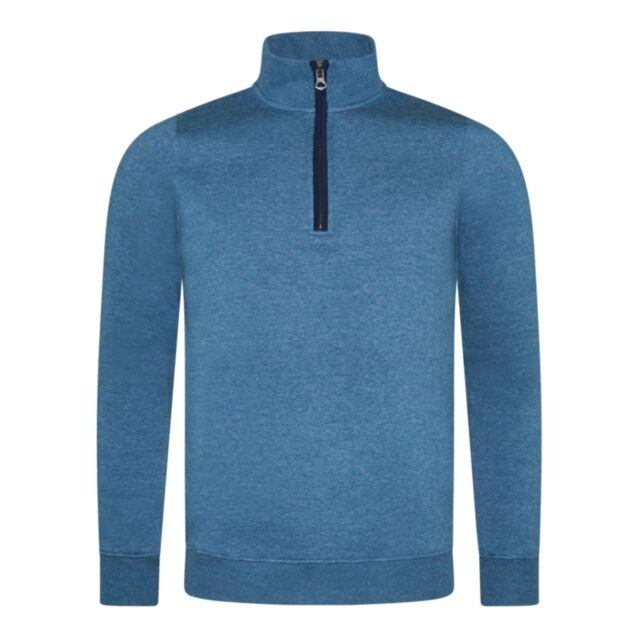 Ted Smith William Half Zip Blue Opal