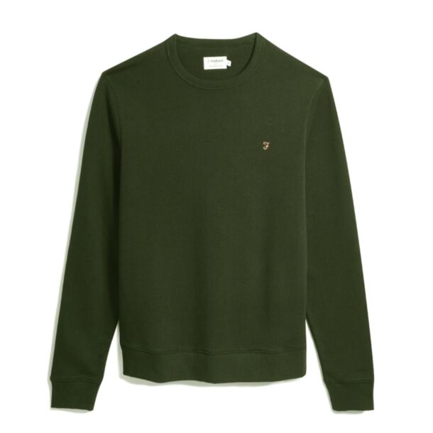 Farah Tim New Crew Sweater Evergreen
