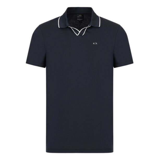 Armani Exchange Tipped Polo Shirt Navy