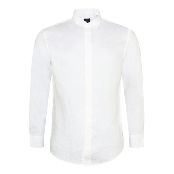 Armani Exchange Linen Shirt White