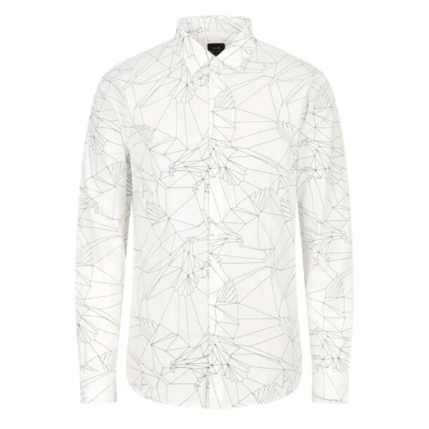 Armani Exchange Geo Print Shirt White