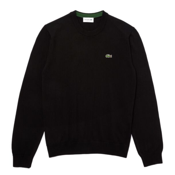 Classic Fitting Black Lacoste Crewneck
