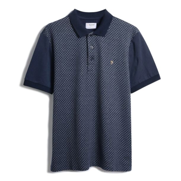 Farah Kentucky Jaquard Polo True Navy