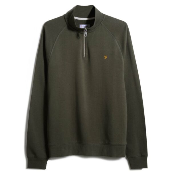 Farah Jim 1/4 Zip Sweater Evergreen