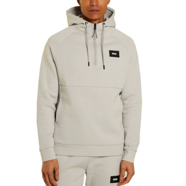 Diesel Barabbas Half Zip Sweat Grey