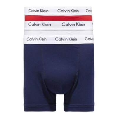Calvin Klein 3pk Trunk - White/Red/Blue