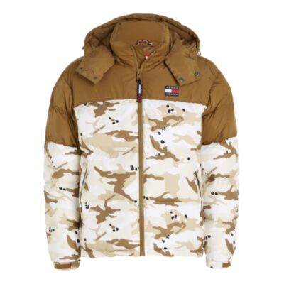Tommy Jeans CLBK Alaska Camo Puffer Beige