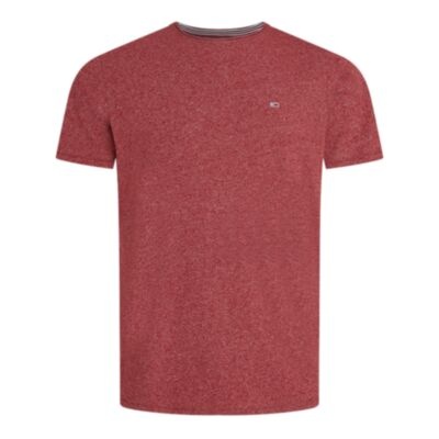 Tommy Jeans Slim Jaspe T-Shirt Rouge Red