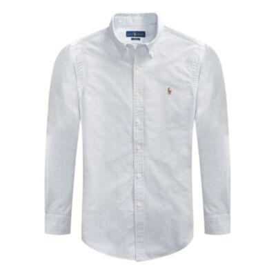 Ralph Lauren Stripe Oxford Classics Shirt Blue