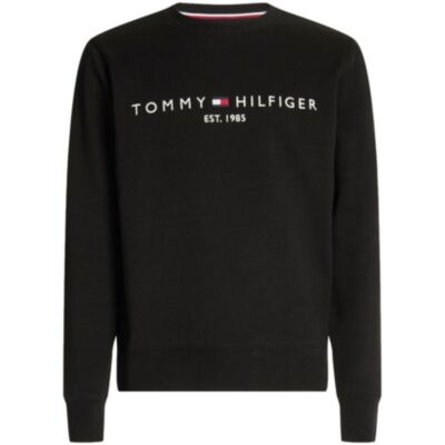 Tommy Hilfiger Logo Sweater In Black