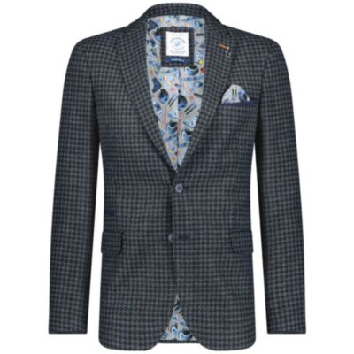 A Fish Named Fred Jacket In Blue Check