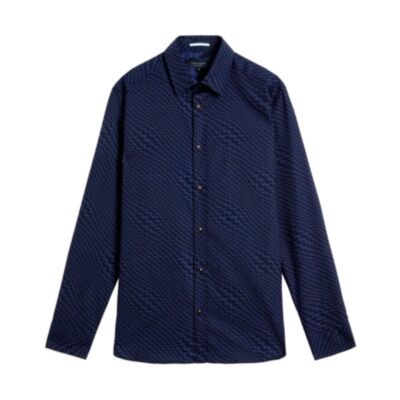 Ted Baker Lawford Shirt In Navy