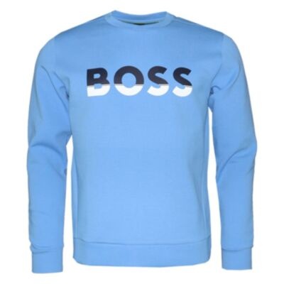 Boss Salbo 1 Sweatshirt In Bright Blue