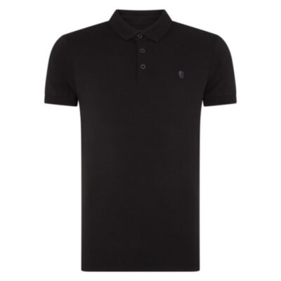 Remus Uomo SS Polo Shirt In Black
