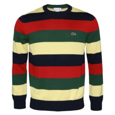 Lacoste Striped Sweatshirt In Multicolour
