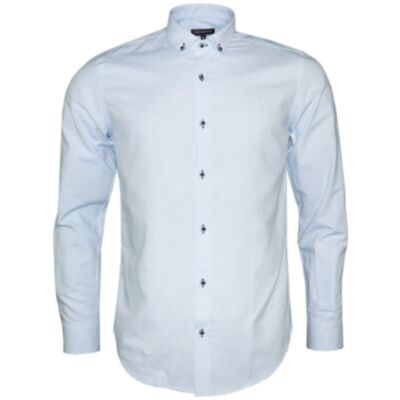 Ted Smith Bond Oxford Shirt Light Blue