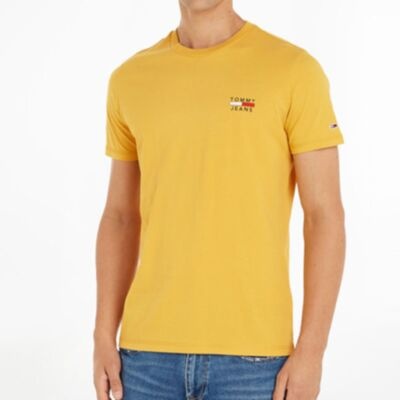 Tommy Jeans Chect Logo Tee Yellow