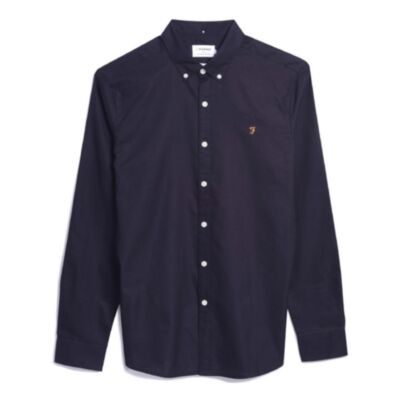 Farah Brewer LS BD Shirt In Navy