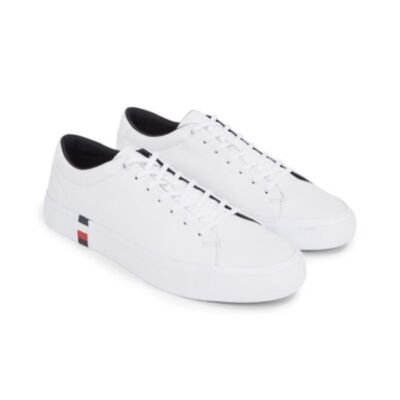 Tommy Hilfiger Vulc Leather Trainers Whi
