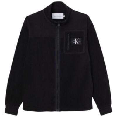Calvin Klein Fleece Blocking Zip In Ck B