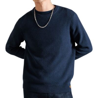 Superdry Textured Twist Knit Blue Black