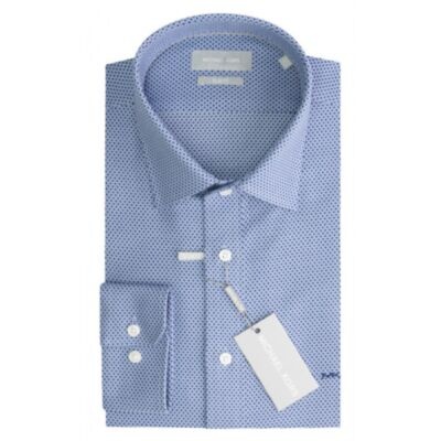 Michael Kors Dobby Slim Fit Shirt LT Blue