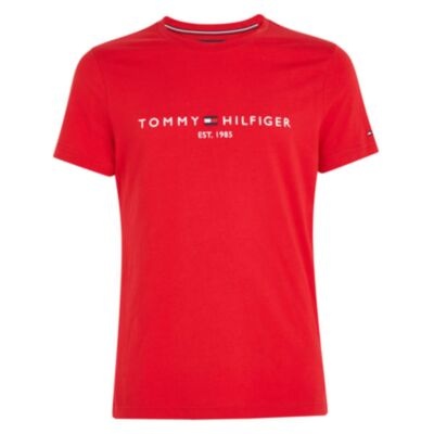 Tommy Hilfiger Logo Tee Primary Red