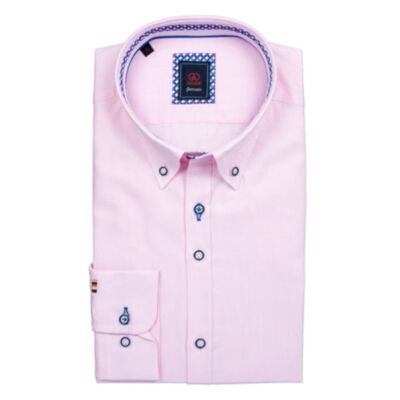 Andre Ralph Shirt In Solid Pink