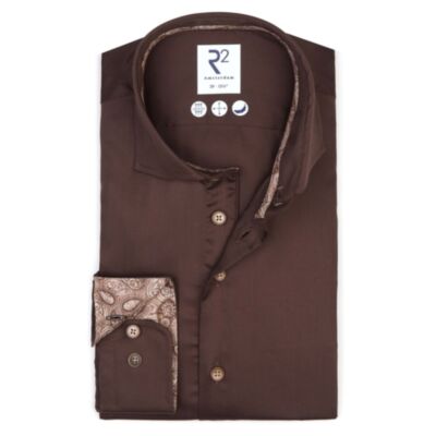 R2 Amsterdam Fine Twill Shirt Brown