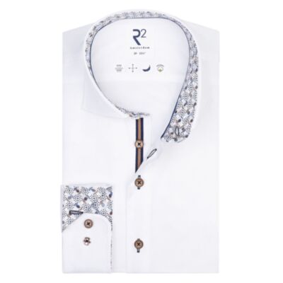 R2 Amsterdam Fine Twill Shirt in White