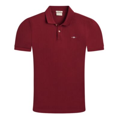 Gant  Reg Shield SS Polo Plumped Red
