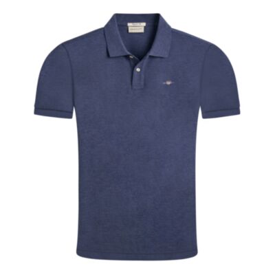 Gant  Reg Shield SS Polo Blue Melange