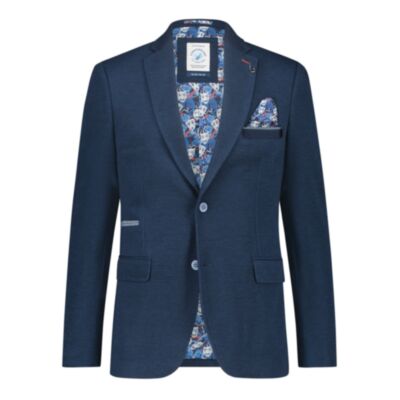 Fish Named Fred Pique Jacket Navy