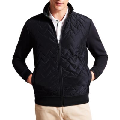 Ted Baker Hamste Quilted Full Zip Navy