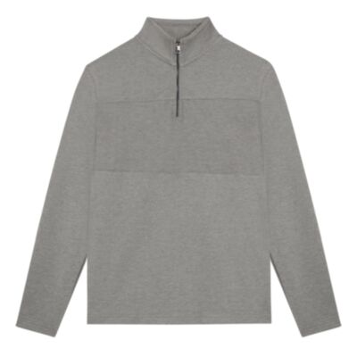 Ted Baker Gazine Panel Half Zip Grey
