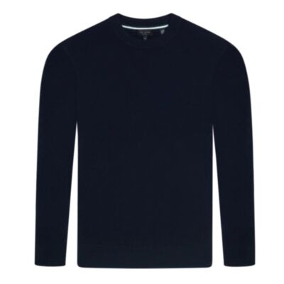 Ted Baker Loung T Stitched Crew Navy