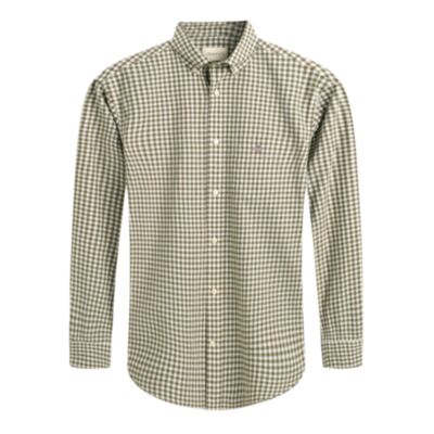 Gant Reg Poplin Gingham Shirt Juniper Green