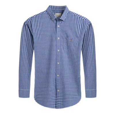 Gant Reg Poplin Gingham Shirt College Blue