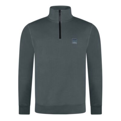 Boss Zetrust Half Zip Open Green
