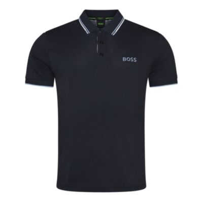 Boss Paddy Pro Tipped Polo Dark Blue