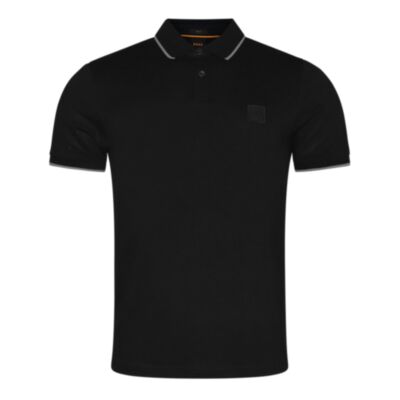Boss Passertip Tipped Polo Shirt Black