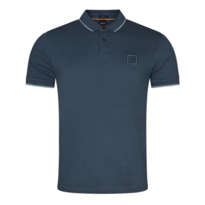 Boss Passertip Tipped Polo Shirt Open Green
