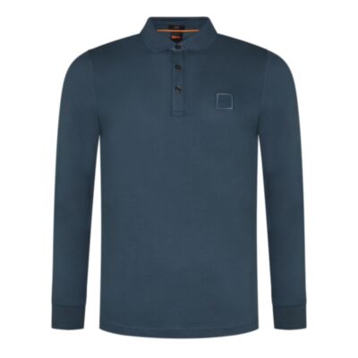 Boss Passerby Plain Polo Shirt Open Green