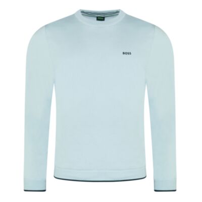 Boss Rallo Crew Neck Open Blue
