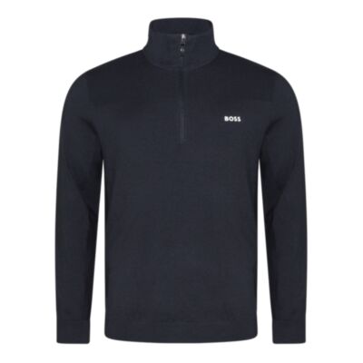 Boss Momentum X Half Zip Dark Blue