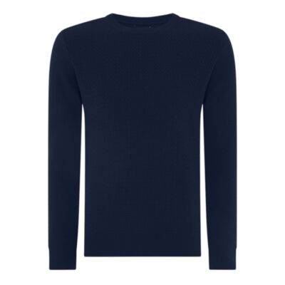 Remus Uomo LS Crew Neck Dark Blue